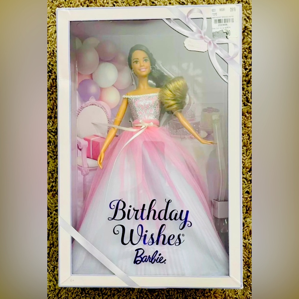 New 2016 Birthday Wishes Barbie Doll Brown Hair Eyes Hispanic Latina Mattel